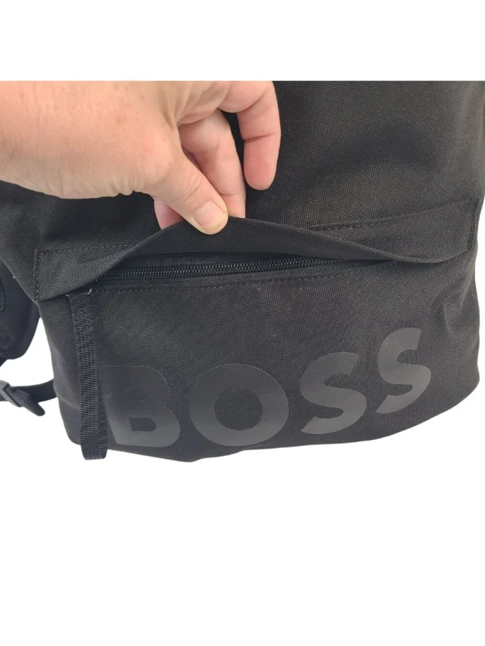 NEW Hugo Boss Pixel Backpack Black 15